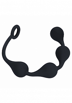 LEVELZ - Waterdrop Silicone Anal Balls -M - 30mm - Black
