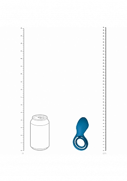 LEVELZ - Vibrating Cock and Ball Ring with Winged Stimulator - Teal