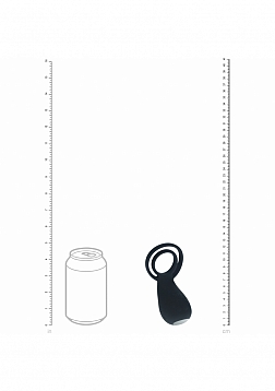 LEVELZ - Vibrating Cock and Ball Ring with Paw Stimulator - Black