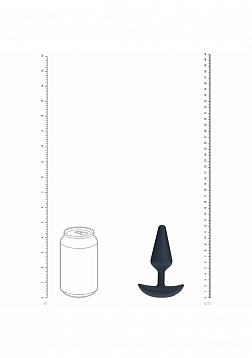 LEVELZ - Classic Vibrating Silicone Anal Plug - Medium - Black