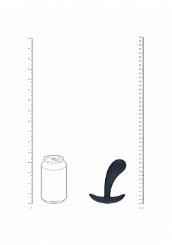 LEVELZ - Vibrating Silicone Prostate Stimulator Anal Plug - Small - Black