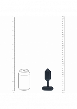 LEVELZ - Hexagonal Vibrating Silicone Anal Plug - Medium - Black