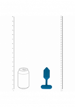 LEVELZ - Hexagonal Vibrating Silicone Anal Plug - Medium - Teal