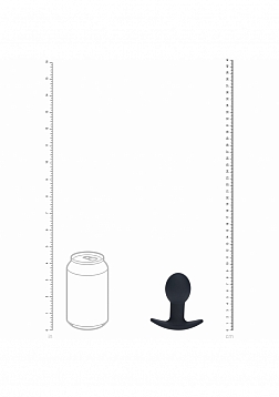 LEVELZ - Single Bulb Vibrating Silicone Anal Plug - Black
