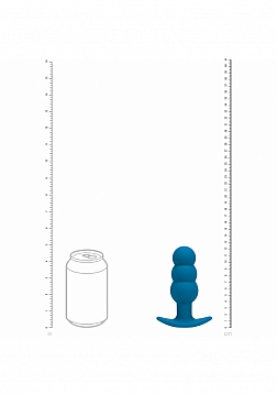 LEVELZ - Tri Bulb Vibrating Silicone Anal Plug - Teal