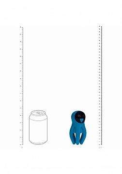 LEVELZ - Digital Vibrating Silicone Penis Head Stimulator with Tentacles - Teal