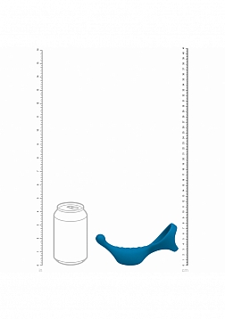 LEVELZ - Vibrating Silicone Prostate Stimulator with Tri O Cock Ring - Teal