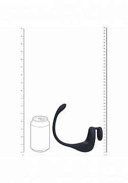 LEVELZ - Dual Motor Silicone Cock Ring with Prostate Stimulator - Black