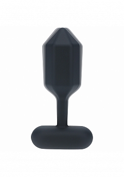 LEVELZ - Hexagonal Vibrating Silicone Anal Plug - Large - Black