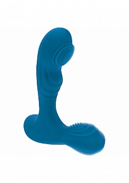 LEVELZ - Vibrating & Tapping Silicone Prostate Massager with Ball Stimulator - Teal