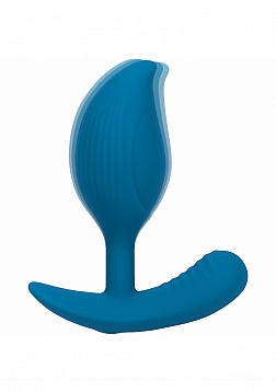 LEVELZ - Remote Control Vibrating Liquid Silicone Anal Plug - Teal
