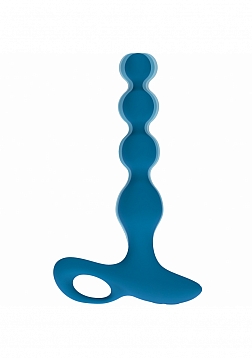 LEVELZ - Remote Control Beaded Vibrating Silicone Anal Plug - Teal