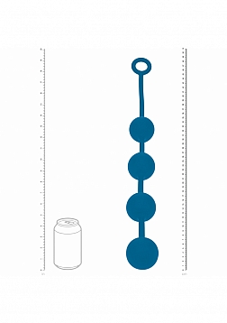 LEVELZ - Round Silicone Anal Balls - XL - 50mm - Teal