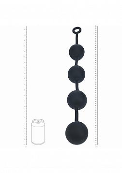 LEVELZ - Round Silicone Anal Balls - XXL - 60mm - Black