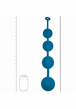 LEVELZ - Round Silicone Anal Balls - XXL - 60mm - Teal