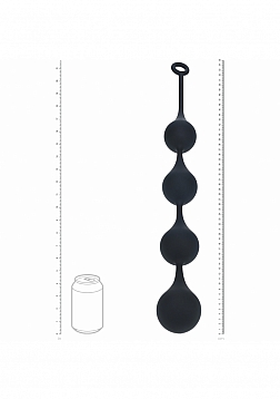 LEVELZ - Waterdrop Silicone Anal Balls - XXL - 60mm - Black