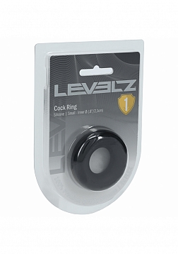 LEVELZ - Liquid Silicone Cock Ring - S - Black