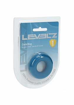 LEVELZ - Liquid Silicone Cock Ring - S - Teal