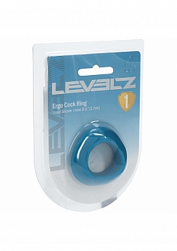 LEVELZ - Ergo Liquid Silicone Cock Ring - Teal