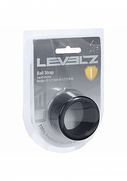 LEVELZ - Liquid Silicone Ball Strap - M - 34mm - Black