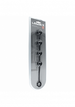LEVELZ - Round Silicone Anal Balls - M - 30mm - Black