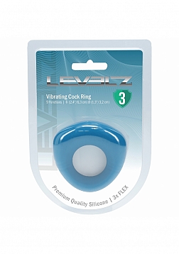 LEVELZ - Sealed Liquid Silicone Vibrating Cock Ring - Teal