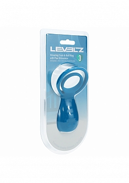 LEVELZ - Vibrating Cock and Ball Ring with Paw Stimulator - Teal