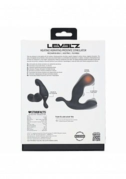 LEVELZ - Heating & Vibrating Silicone Prostate Stimulator - Black