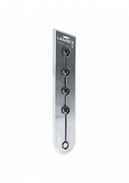 LEVELZ - Round Silicone Anal Balls - L - 40mm - Black