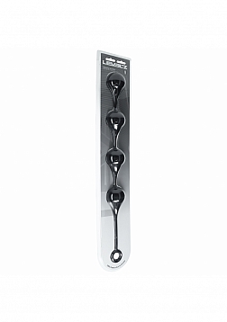 LEVELZ - Waterdrop Silicone Anal Balls - XXL - 60mm - Black