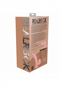 RealRock - Rechargeable - Dual Layered - Liquid Silicone - Vibrating - Curved - Weighted Balls - 6\
