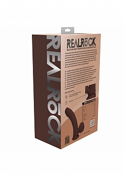 RealRock - Rechargeable - Dual Layered - Liquid Silicone - Vibrating - Curved - Weighted Balls - 7\