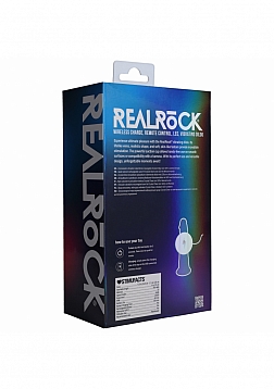 RealRock - Wireless Rechargeable - Remote Control - LED - Vibrating - Regular Straight No Balls - 7\