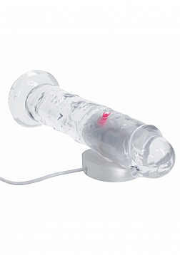 RealRock - Wireless Rechargeable - Remote Control - LED - Vibrating - Regular Straight No Balls - 7\