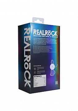 RealRock - Wireless Rechargeable - Remote Control - LED - Vibrating - Regular Straight with Balls - 