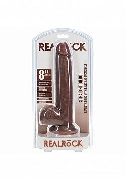 RealRock - Ultra Realistic Skin - Straight Realistic Dildo with Balls - 8\