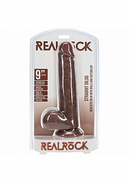 RealRock - Ultra Realistic Skin - Straight Realistic Dildo with Balls - 9\