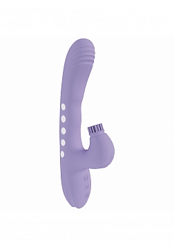 DOLCE VIVE - Andria - LED Rechargeable Dual Motor - G-Spot VIbrating and Tap Clit Stimulator - Laven