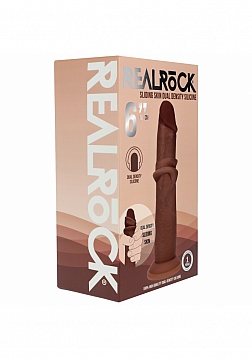 Realrock - Dual Layered - Silicone - Realistic Sliding Skin Dildo - 6\