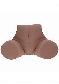 XKIN - Bodyforms - Clara Vossin - Dual Entry - TPE Bodyforms Masturbator - 14.1 lbs - Brown