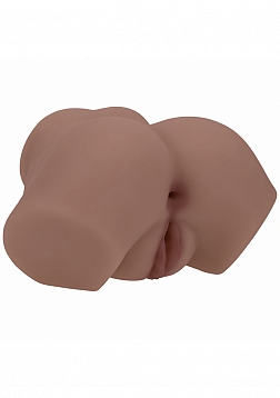 XKIN - Bodyforms - Eve Rhodes - Dual Entry - TPE Bodyforms Masturbator - 3.5 lbs - Brown