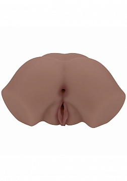 XKIN - Bodyforms - Eve Rhodes - Dual Entry - TPE Bodyforms Masturbator - 3.5 lbs - Brown