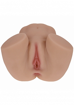 XKIN - Bodyforms - Nina Vale - Dual Entry - TPE Bodyforms Masturbator - 5.7 lbs - Tan
