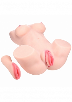 XKIN - Bodyforms - Ava Monroe - Multi-sleeve - Posable - Dual Entry - TPE Bodyforms Masturbator - 44