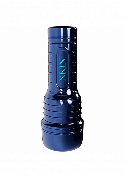 XKIN - Dante Knox - Male Mouth Torch Masturbator - Rechargeable Vibrating - Metallic Blue - 590g - T