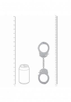 Ouch! - Heavy-Duty Diamond Handcuffs - Silver