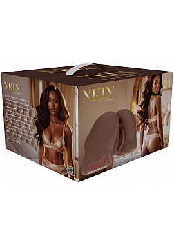 XKIN - Kaya Bloom - Dual Entry - TPE Bodyforms Masturbator - 5.4 lbs - Brown