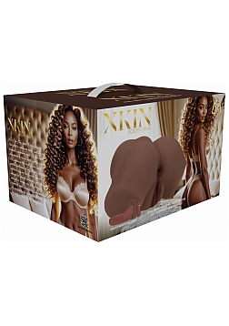 XKIN - Bodyforms - Eve Rhodes - Dual Entry - TPE Bodyforms Masturbator - 3.5 lbs - Brown