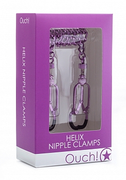 Ouch! - Helix Nipple Clamps - Purple