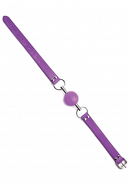 Ouch! - Solid Ball Gag - Purple